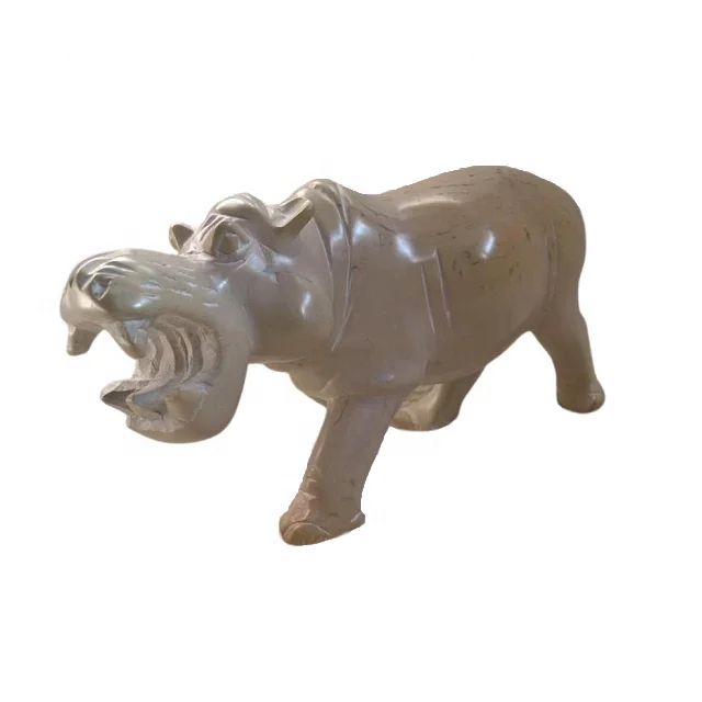 Best Made Customize Marble Hippopotamus Figurine In Low Price