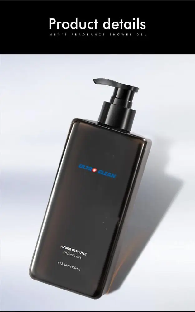 
400ML Hot Sale Professional Lower Price Private Label All Natural Mens Energising Shower Gel Set 