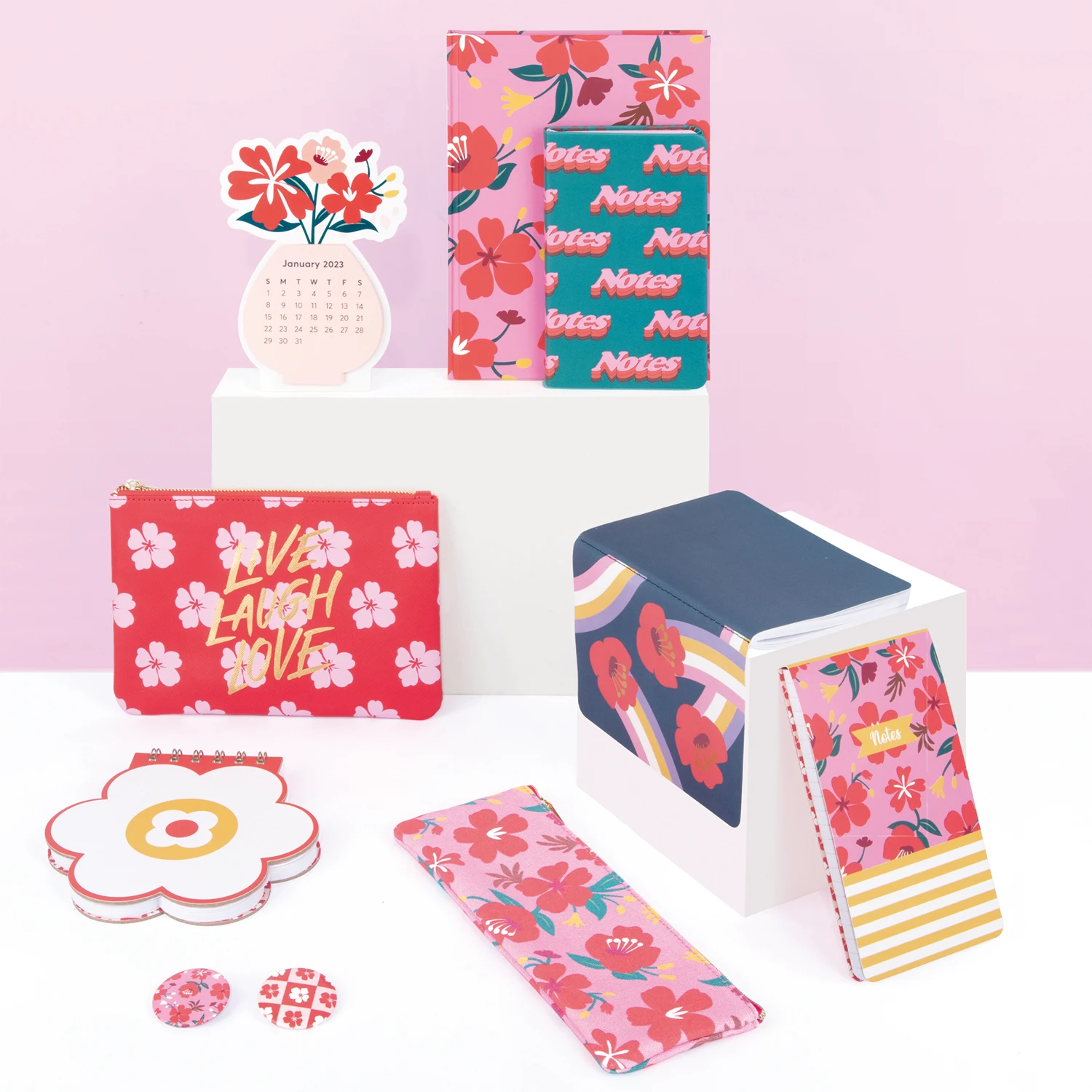 Custom Multicolor Office Fashion Desktop Pen Holder With Calendar