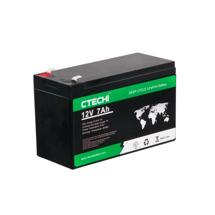 CTECHI 12.8V 7.2Ah LiFePO4 battery off-grid loT communication product rail network 12V7Ah 12V 7Ah 10Ah 20Ah 50Ah 100Ah