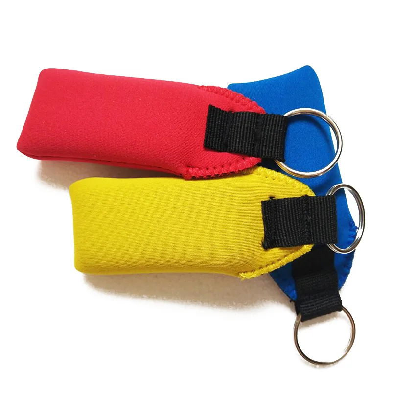 Custom logo printed neoprene floating keychain for Surfing Fishing Boat Key Chain