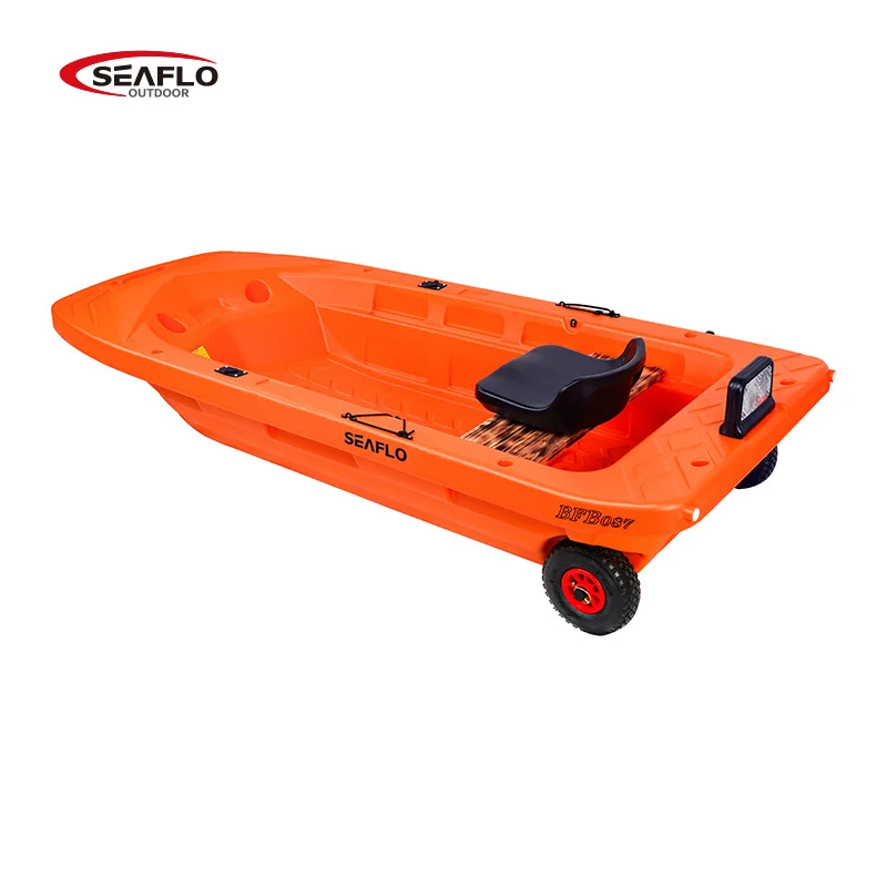 SEAFLO 264cm length two person sit on top cheap plastic fishing boat can be equipped electric motor boat with accessory optional