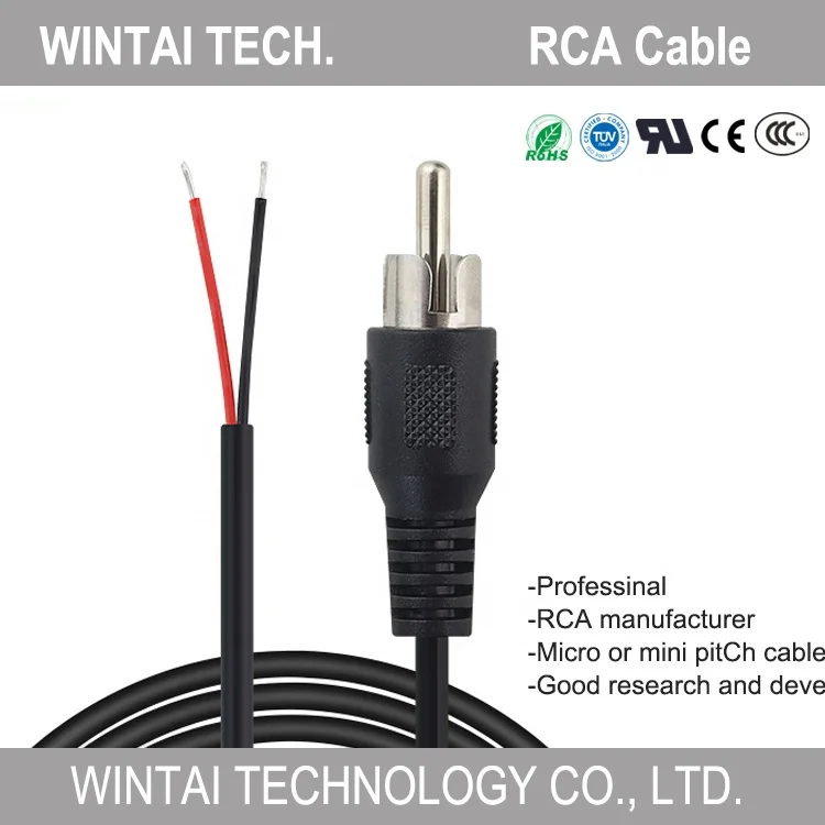 Wintai-tech China 3.5 to RCA Audio Cable Supplier 3.5 Audio Cable Factory RCA Audio Cable Manufacturer