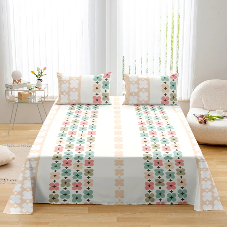 Bed linens set New design Bedsheets sets recommended Printed bed sheet set
