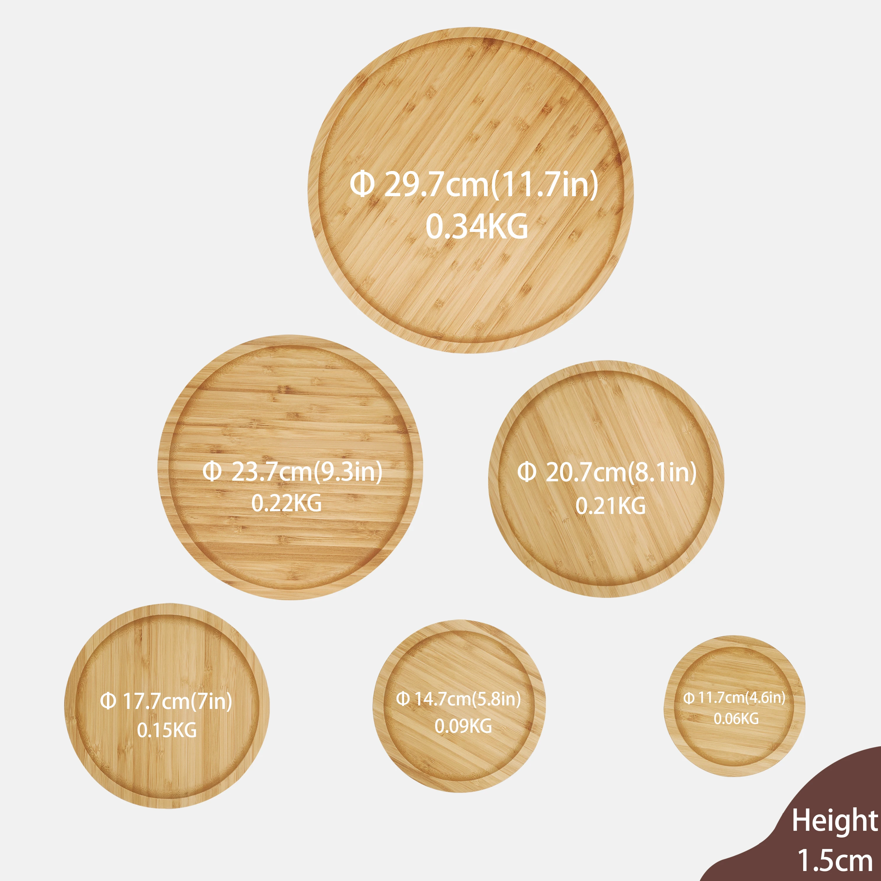 Popular Dish Set Kitchen Dinner Dinnerware Bamboo Dinning Plates Free Sample Luxury for Restaurant and Home Modern Wood Dishes