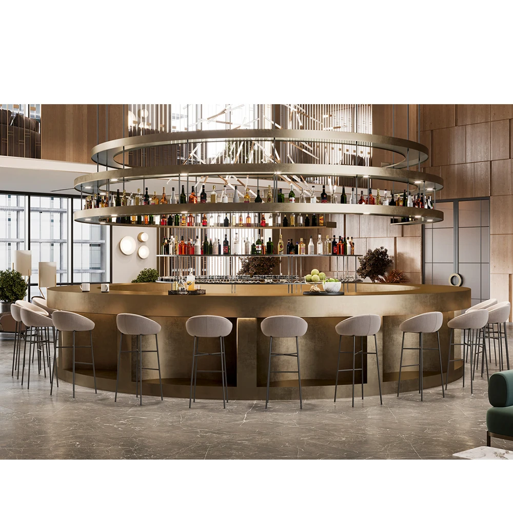 Коммерческая мебель барная стойка гостиничная бар ресторан индивидуальный обеденный стол и стулья роскошный набор