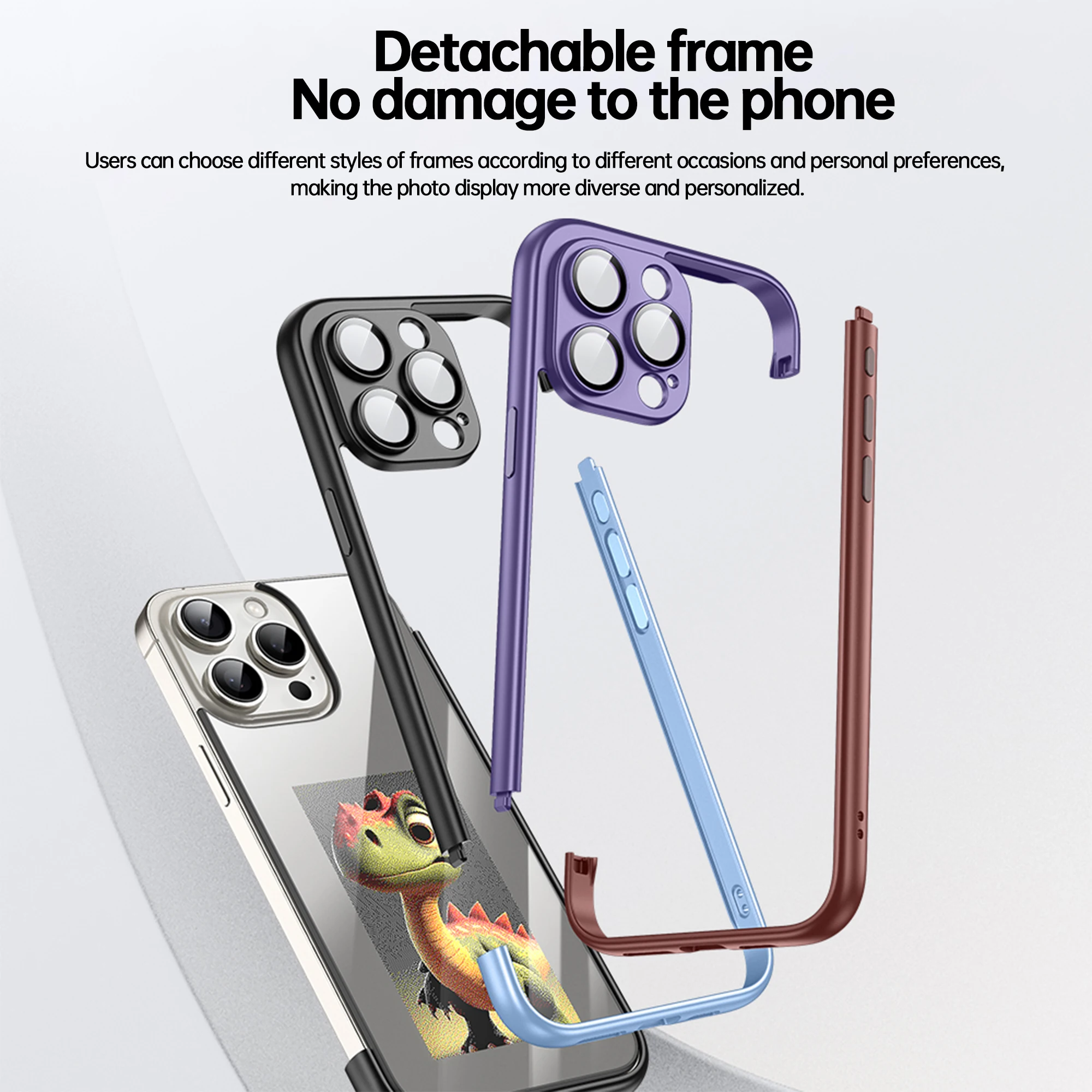 New DIY E ink phone case screen phone case personalized pattern for iP 15promax Carbon fiber pattern TPU phone case NFC function