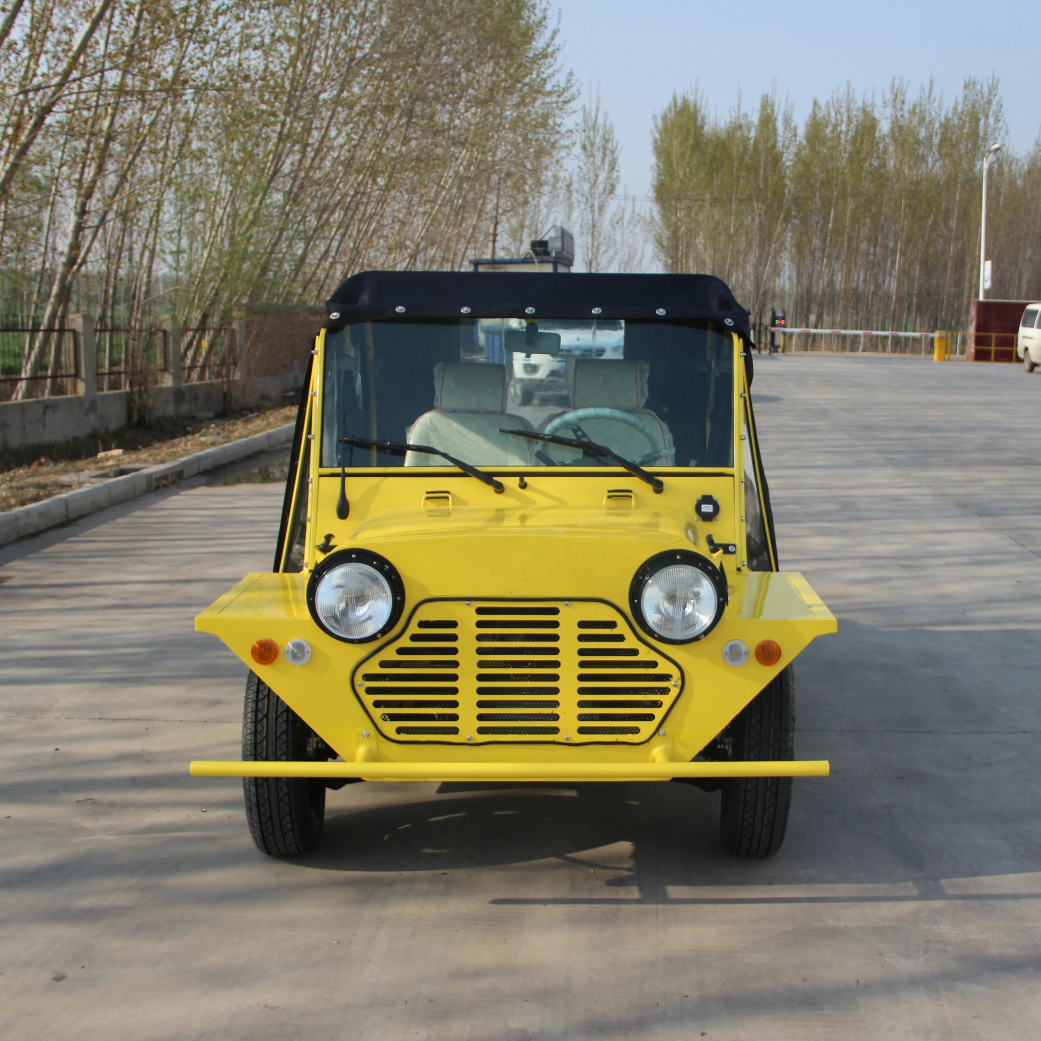 Rainbow 4 persons Ecc Certificate Classic Version Mini Moke Off-Road Tire Vintage Jeep Style Mini Moke