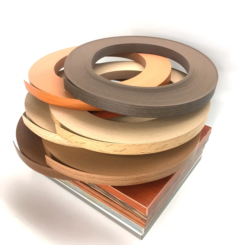 Хорошее качество, гибкая ПВХ пластиковая деревянная портативная кромка для шкафа, кромки для доски МДФ