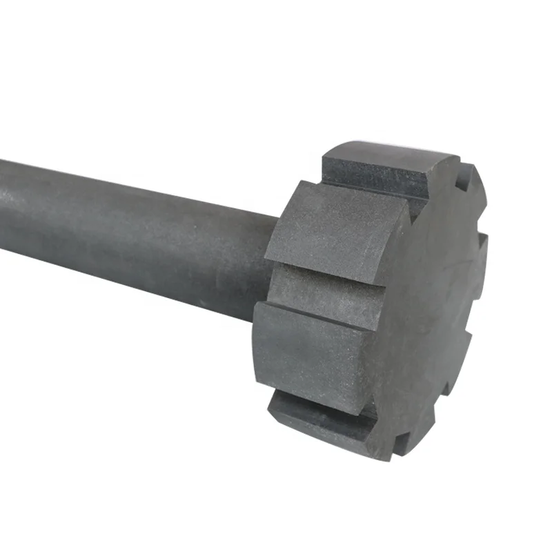 Anti-oxidation Graphite Degassing Rotor and Shaft for aluminum industry
