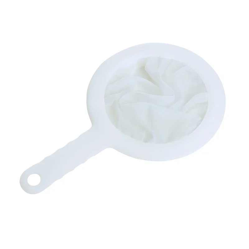 New 2024 Hot Sale 100/200/400 Mesh Strainer Kitchen Gadgets Nylon Mesh Filter Spoon Suitable For Soy Milk Coffee Milk Yogurt