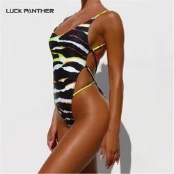 2022 In Stock Hot Sale One Piece Sexy Stripe Fitness Jumpsuit Bikini Beachwear set