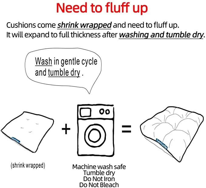 Living Room Cushion,Outdoor Chair Cushions Patio Cushion Premium Comfortable Thick Fill Floor Seat Pads