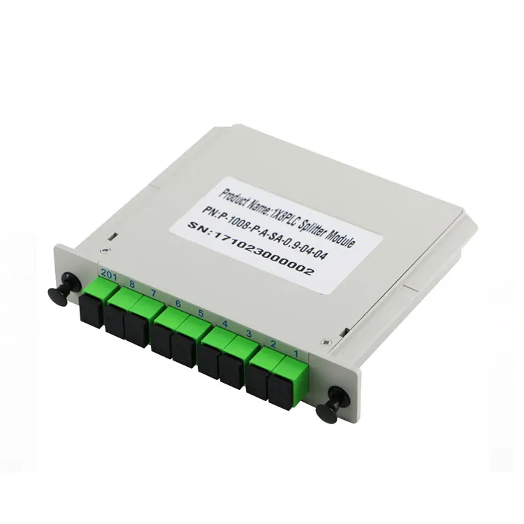 1x4 FTTH Box FIBERVISION FTTH Fiber Optical Splitter with SC/APC Connector  PLC slot box splitter ABS box type splitter plc