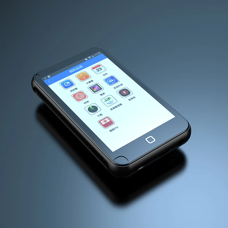 Portable Ruizu Android H2 Smart Mp3 Touch Screen Bt Wireless Earphones Multi-language Movie MP4 MP3 Player