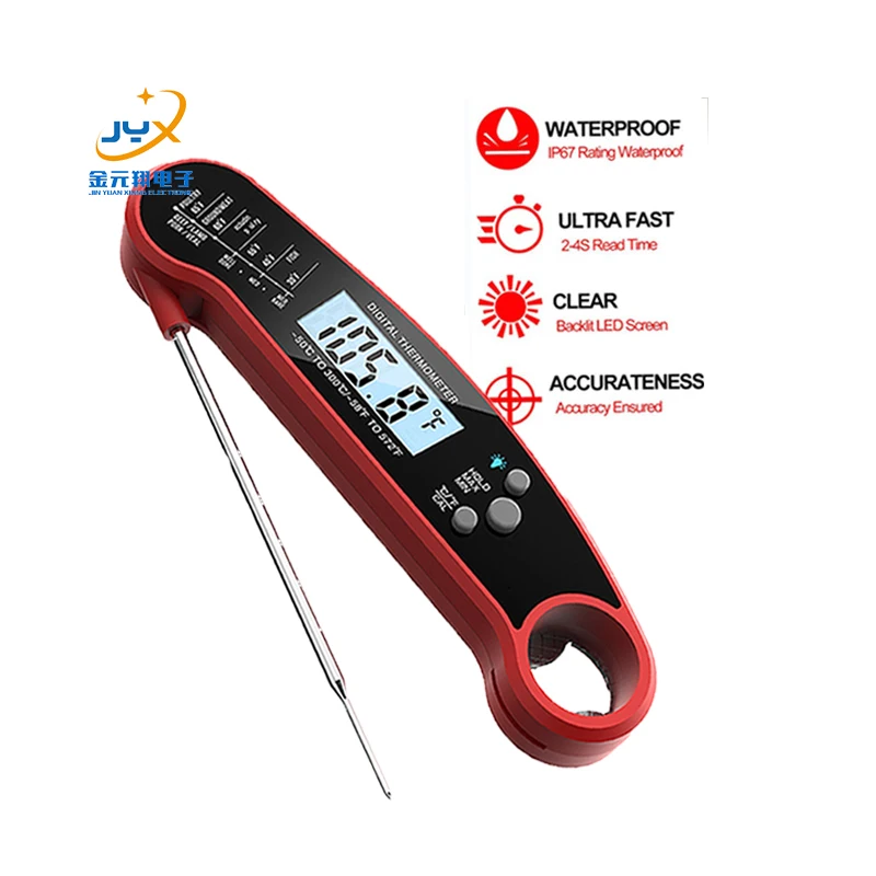 Thermometer Digital LCD Instant Read Thermometer for Food Cooking BBQ Meat Kitchen