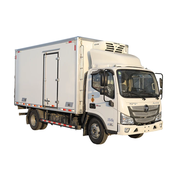 Foton Ollin  4x2 4.2m 130hp Freezer Food Cooling Van Refrigerated Truck for Vegetable and Fruit