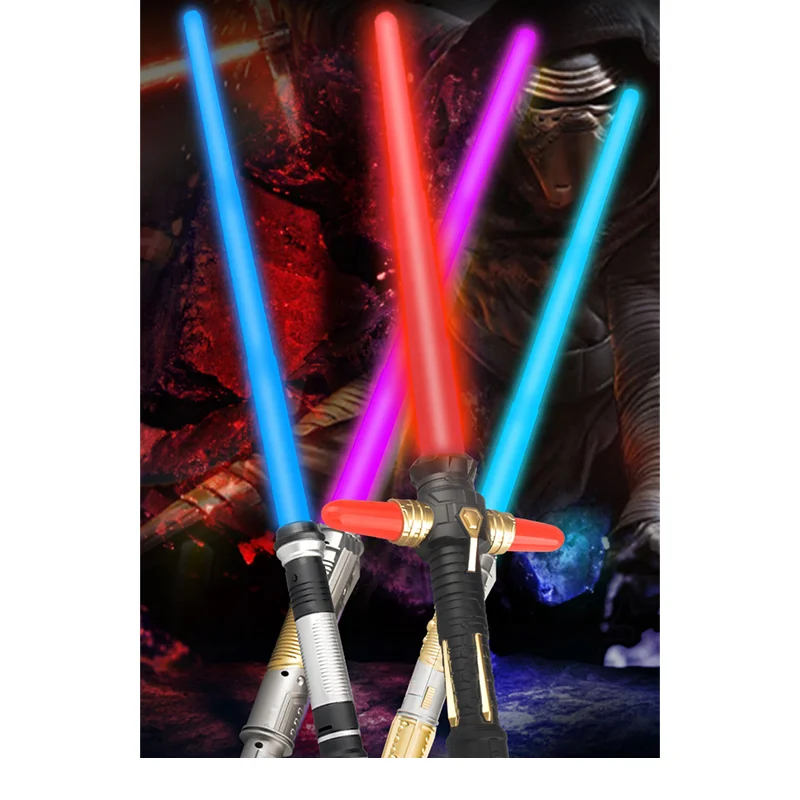 Led Glowing Role-Cosplay Weapon War Fighter Laser Star Force Rainbow Cross Sword