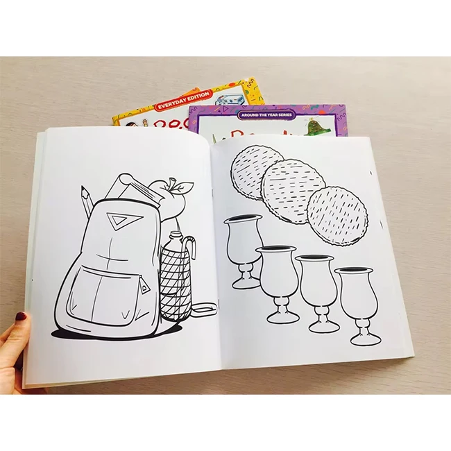 Wholesale custom cute coloring book printing adult coloring books bobbie goods coloring book for children