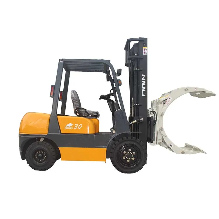 Diesel Forklift with Paper Roll Clamp