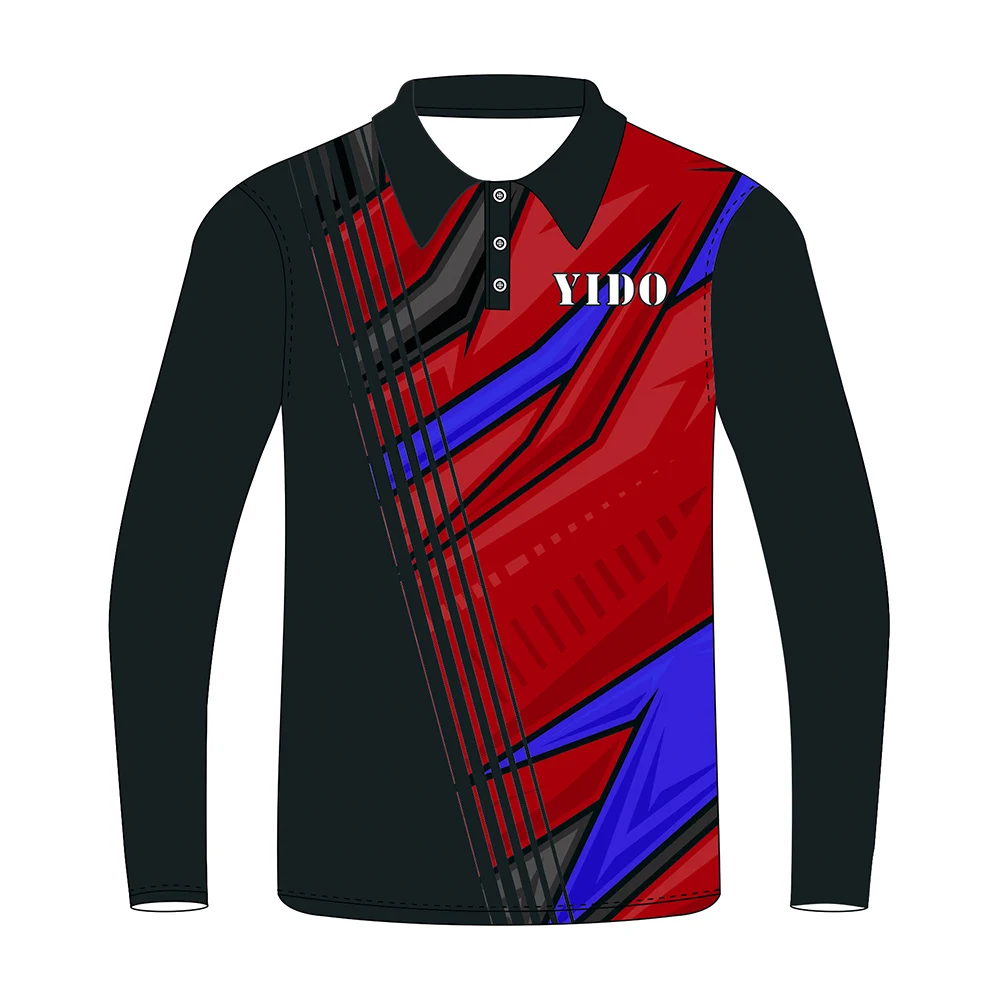 Wholesale China New Design Cricket Jerseys Digital Print Sport Cricket T shirts Long Hand