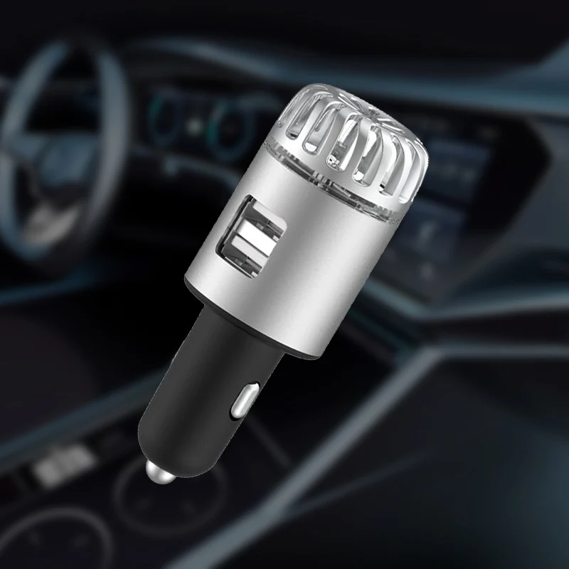 usb mini rechargeable car purifiers air filter negative ion generator carbon filter odor control system other air purifiers
