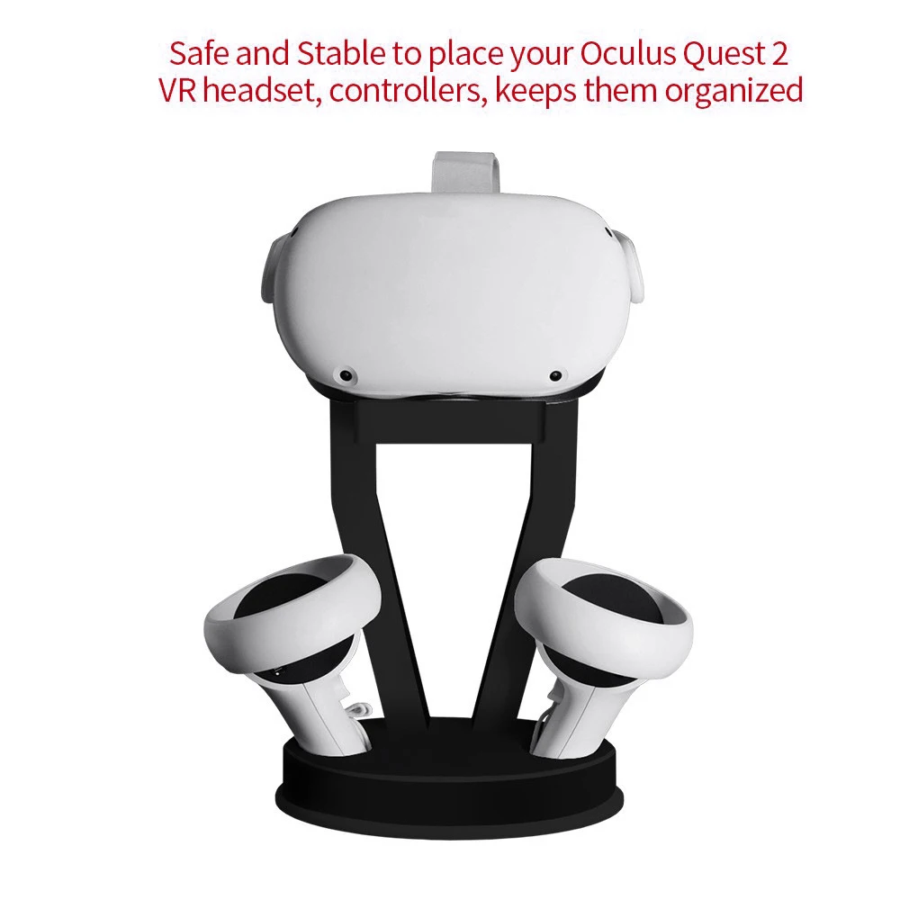 Amazon hot VR Stand Headset Display Holder and Station for Oculus Rift S Oculus Quest Headset Press Controllers