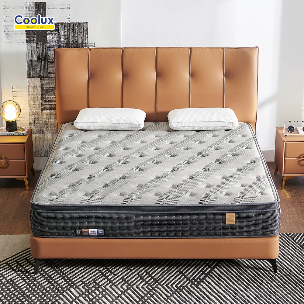 New Product King And Box Set Tanzania Pocket Single Euro Top Spring Mattress