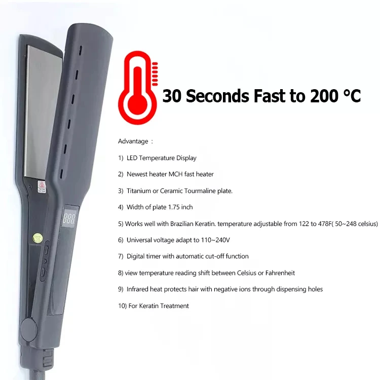 OEM Customized Hair Straightener Plate Steam Flat Iron Curler professional flat iron steam hair straightener ceramic