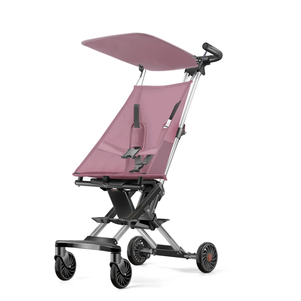 2024 New Lightweight Folding Baby Walker Pram Auto Foldable Compact Baby Buggy Stroller for airplane