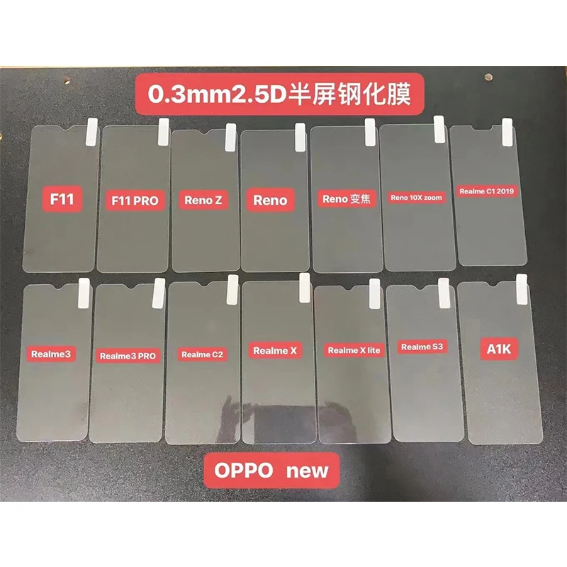 Hot 2.5D 0.33MM Anti Dust Mobile Phones Tempered Glass I Phone Screen Guard Protector Film For Samsung Huawei OPPO VIVO Redmi