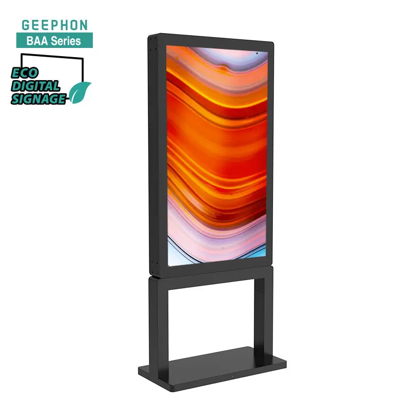 Geephon Eco bright High performance Processor MSC CMS Cloud System android advertising player Full Outdoor Digital signage