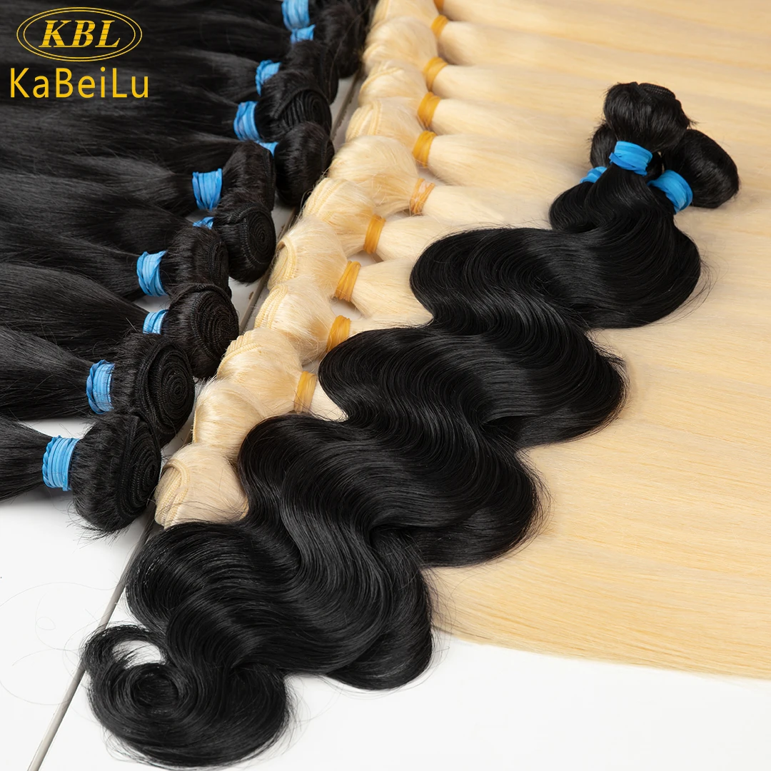 3Pcs KBL raw peruvian hiar bundles natural black straight 100% human hair extension free part raw virgin hair bundles