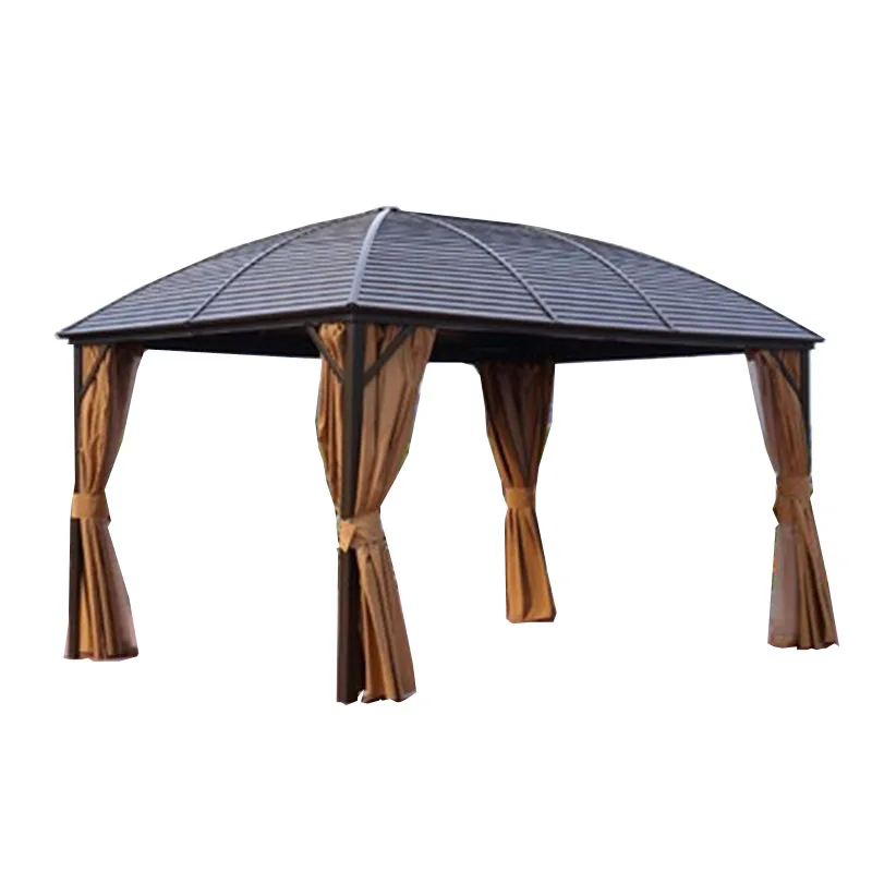 
Curved top Aluminum Manufacture Outdoor BBQ Garden Tent Roman Gazebos with Bug Net 