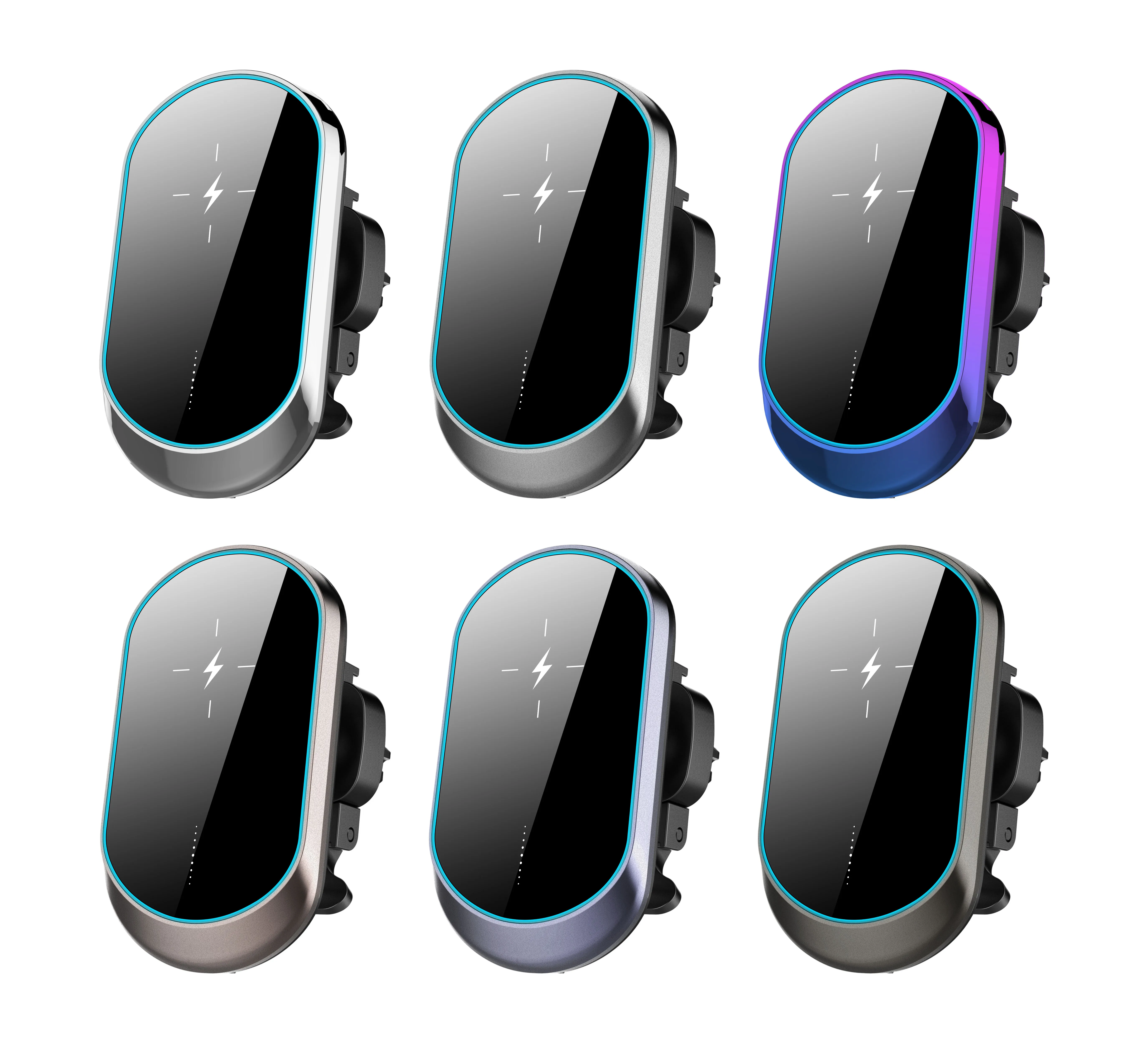 15W magsafe magnetic car mount holder wireless charging with breathing light suction power catch 1.5KG weight car phone holder