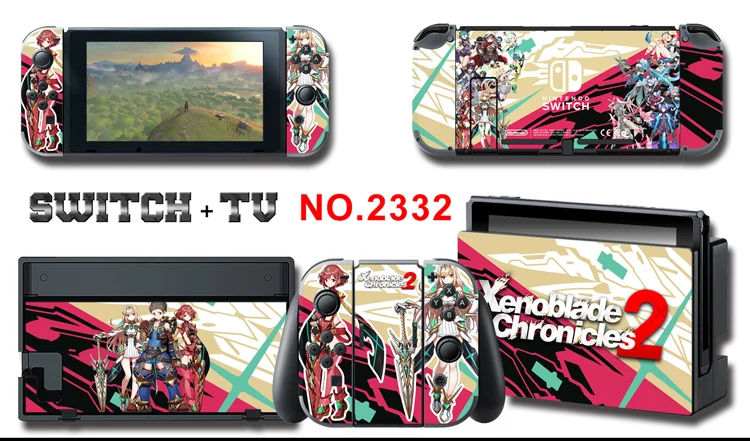 Высококачественная профессиональная наклейка на кожу Xenoblade chronles 2 для Nintendo Switch