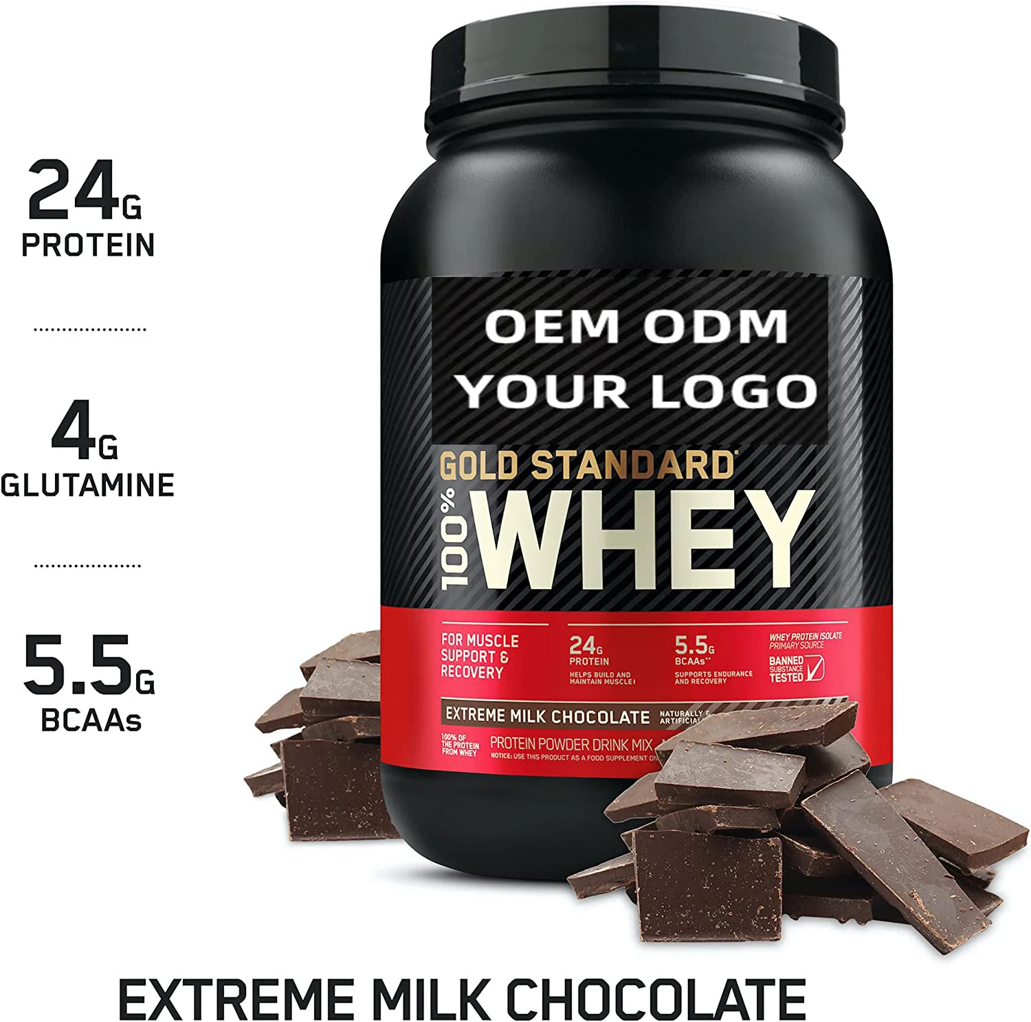 OEM Private Label Gold Standard factory supply export quality whey protein isolate powder raw whey protein powder