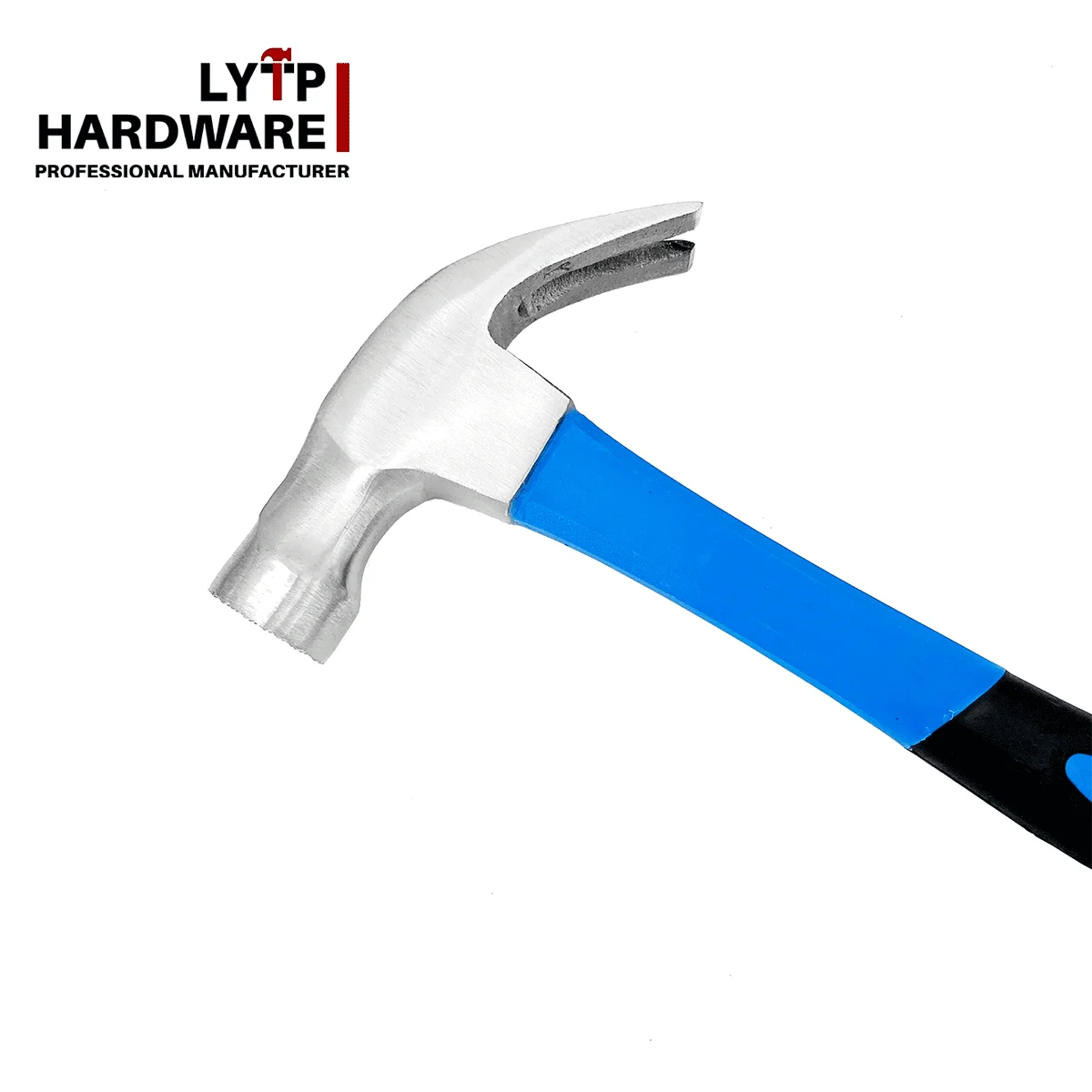 Factory Direct Sale 45#carbon Steel claw hammer With Blue Fiberglass Handle