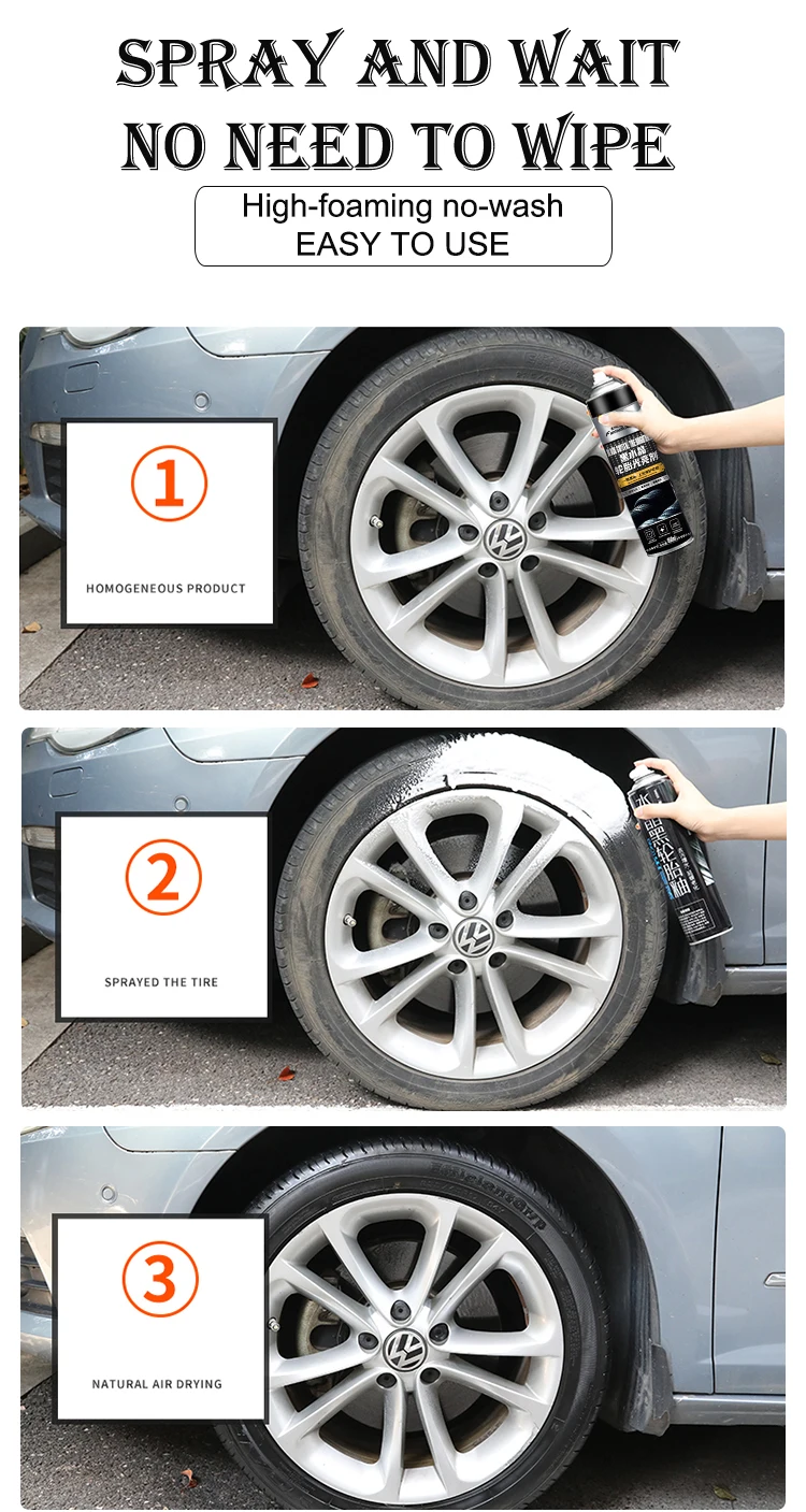 High Effective Tyre Shine Polish/Car Wash Tire Shine