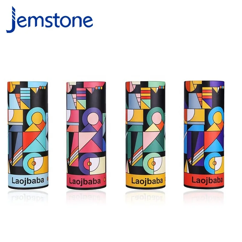 Square Cardboard Tubes Thick Tea Tube Pvc Window White Paper Pet Drinking Box Vietnam Shipping Cartoon Tshirt Packaging Bottle