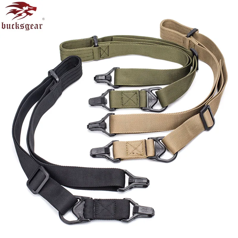 
Bucksgear Tactical 1 Or 2 Point Multi Mission Outdoor Hunter Belt Quick Detach Swivel Gun Rifle Sling two point sling airsoft 