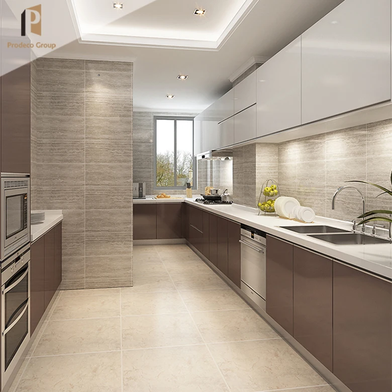 Hot Selling High End Kitchen Cabinet European Style Modern Melamine Kitchen Cabinets Design