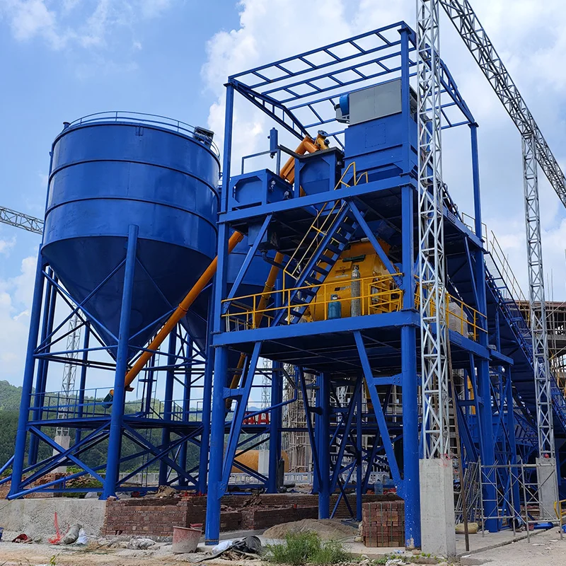 Factory Price List Electric Pole Manufacturing Concrete HZS120 Concrete Batching Plant Sale in Oman