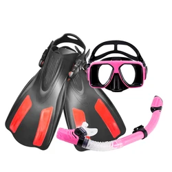 High Quality Scuba Mask Snorkel Diving Mask And Swim Flipper Set Manufacturer