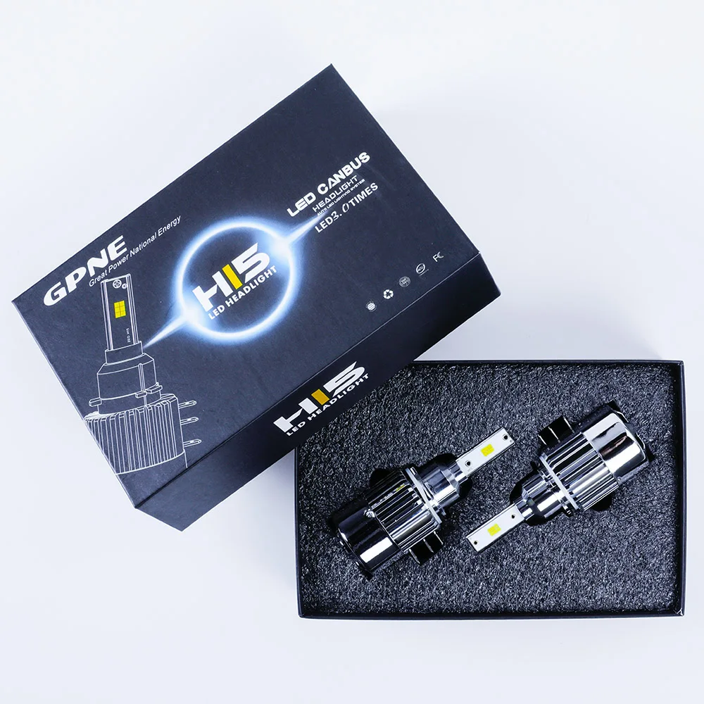  GPNE H15 76W/Pair 8000LM Seoul Y19 CSP Chip LED Headlight 6000k 6500k Hi-Lo Beam Car Headlights Bulb