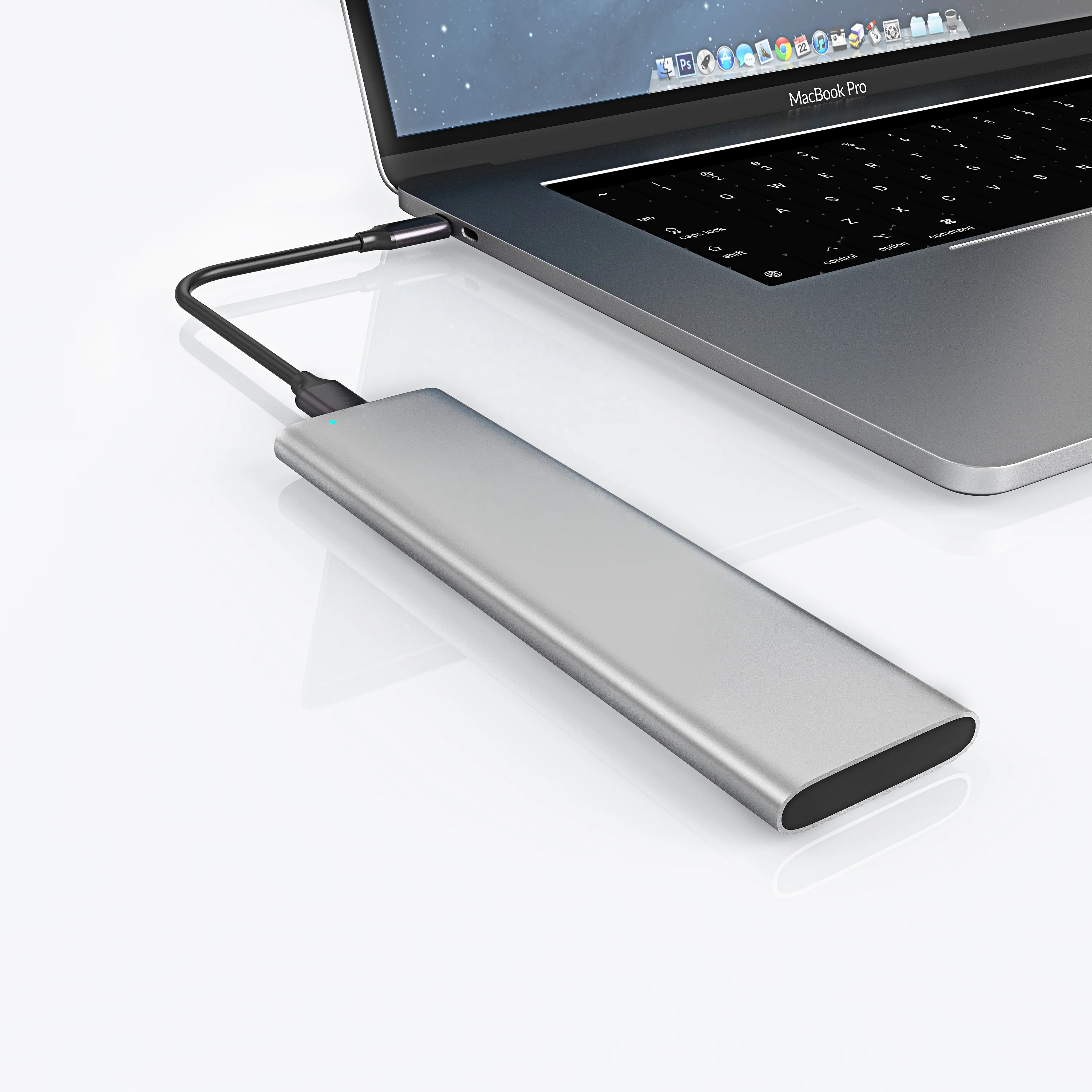 
M.2 ssd case for 20 and 40 length M.2 sata ssd drive protective box in ngff type c ssd enclosure with Aluminum Alloy 