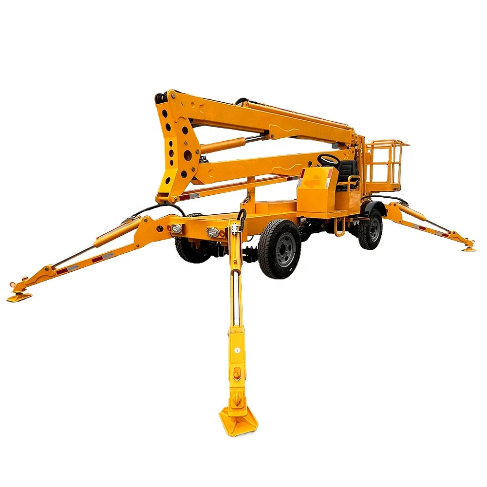 High Practicability Crankshaft Lift Street Lamp Maintenance Lifting Ladder Aerial Work Vehicle 360 Rotating Lifting Platform