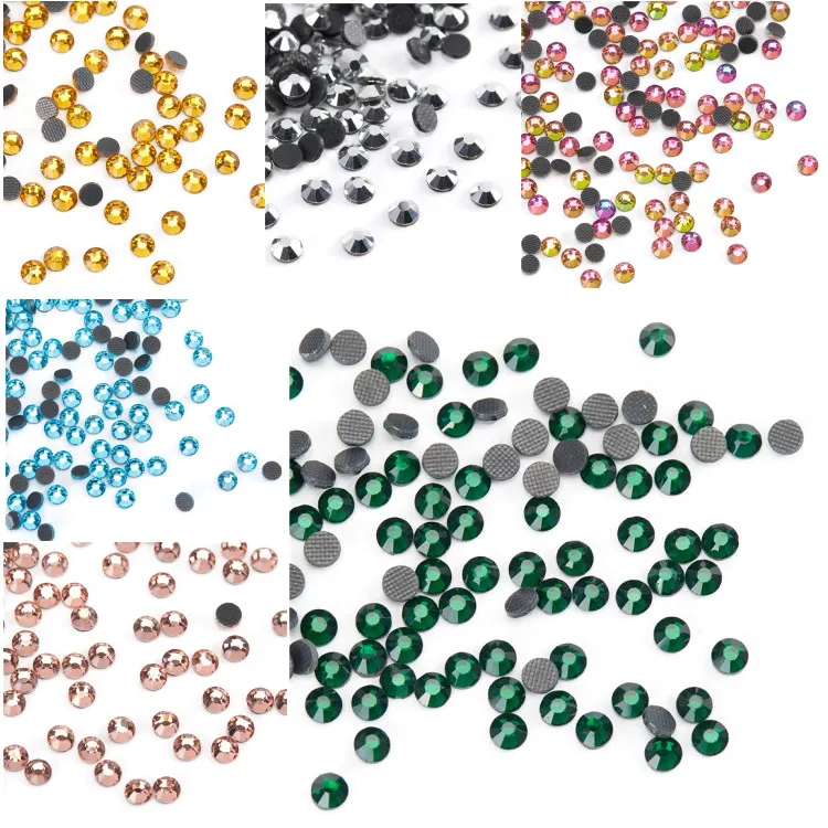 
Emerald Dmc Hot Fix Rhinestones Decorative Rhinestone Flat Back 
