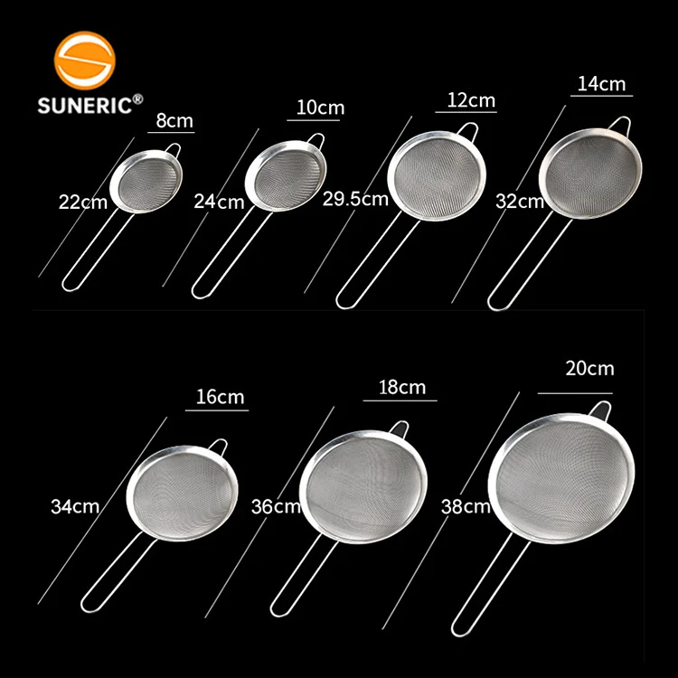 304 Stainless Steel Juicer Sieve Sifter Colander Fine Mesh Strainer for Kitchen Home Cooking