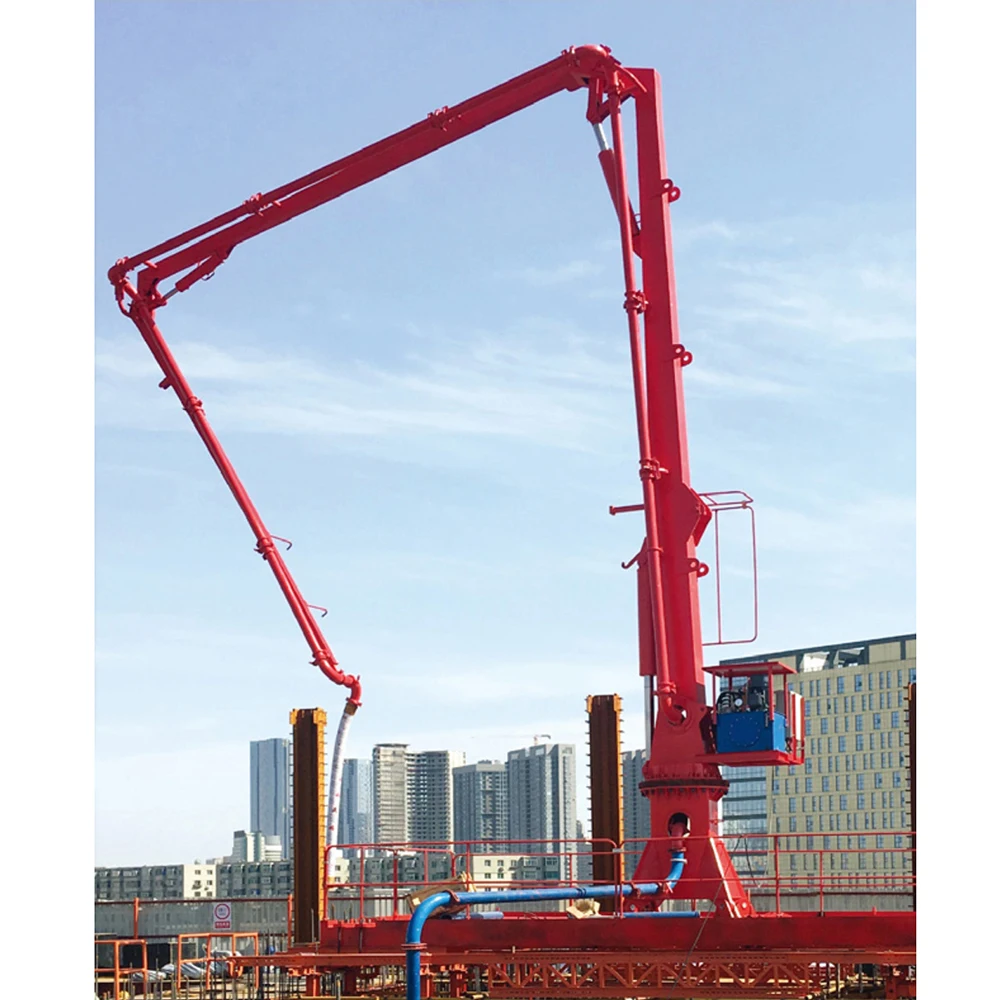 ZK Market mainstream engineering Tubular Column Concrete Placing Boom or Inside Climbing Concrete Placing boom